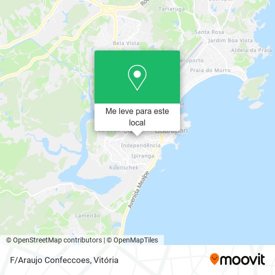 F/Araujo Confeccoes mapa