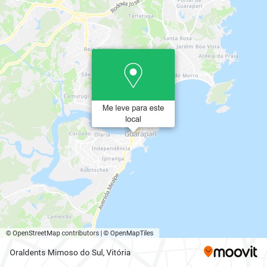 Oraldents Mimoso do Sul mapa