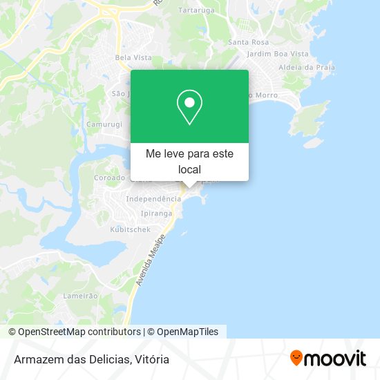 Armazem das Delicias mapa