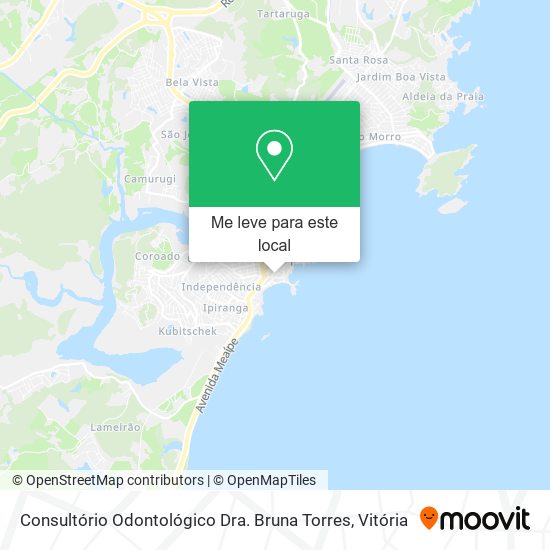 Consultório Odontológico Dra. Bruna Torres mapa