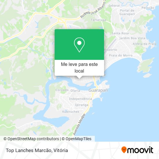 Top Lanches Marcão mapa