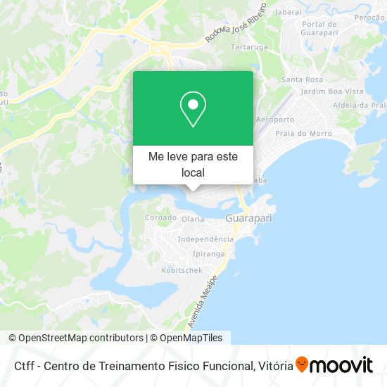 Ctff - Centro de Treinamento Fisico Funcional mapa