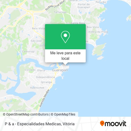 P & a - Especialidades Medicas mapa