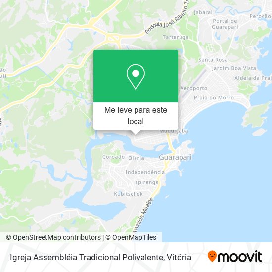 Igreja Assembléia Tradicional Polivalente mapa