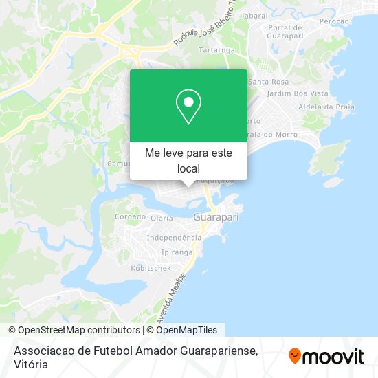 Associacao de Futebol Amador Guarapariense mapa