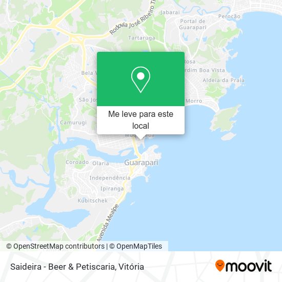 Saideira - Beer & Petiscaria mapa