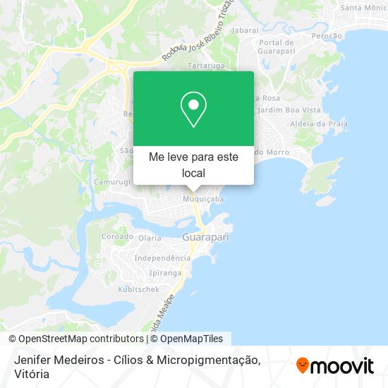 Jenifer Medeiros - Cílios & Micropigmentação mapa