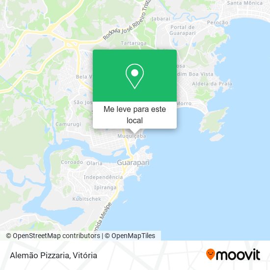 Alemão Pizzaria mapa