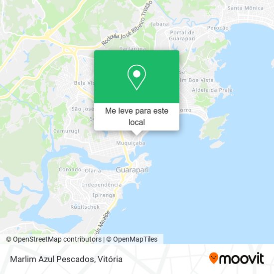 Marlim Azul Pescados mapa