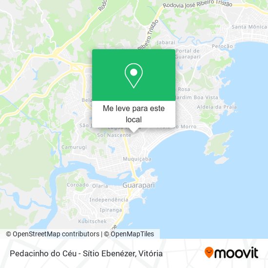 Pedacinho do Céu - Sítio Ebenézer mapa