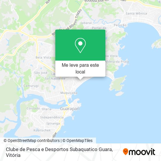 Clube de Pesca e Desportos Subaquatico Guara mapa