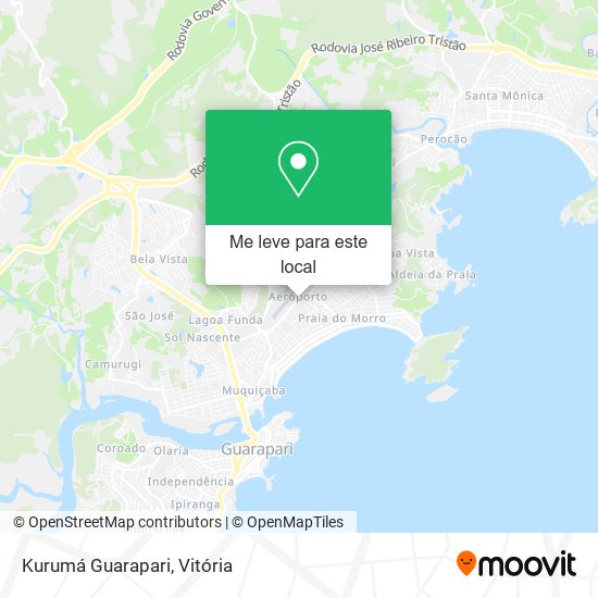 Kurumá Guarapari mapa