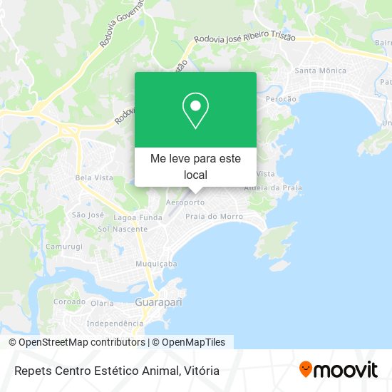 Repets Centro Estético Animal mapa