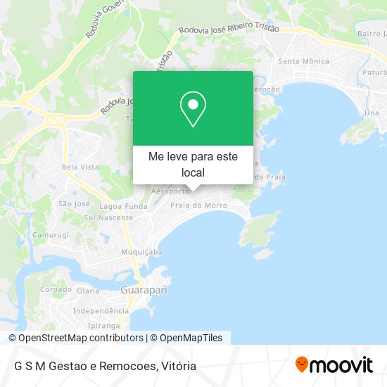 G S M Gestao e Remocoes mapa