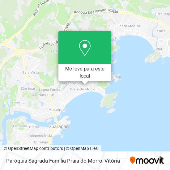 Paróquia Sagrada Família Praia do Morro mapa