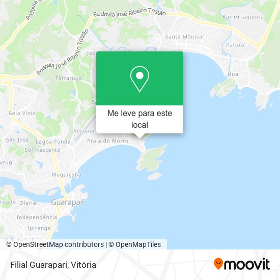 Filial Guarapari mapa