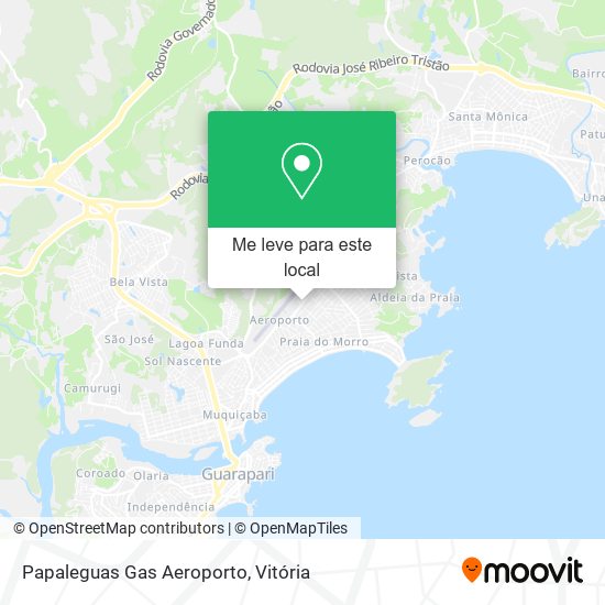 Papaleguas Gas Aeroporto mapa