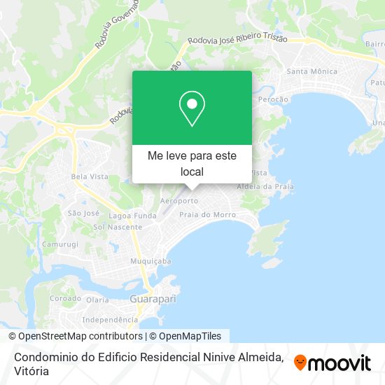 Condominio do Edificio Residencial Ninive Almeida mapa