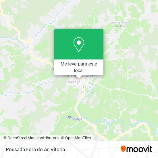 Pousada Fora do Ar mapa