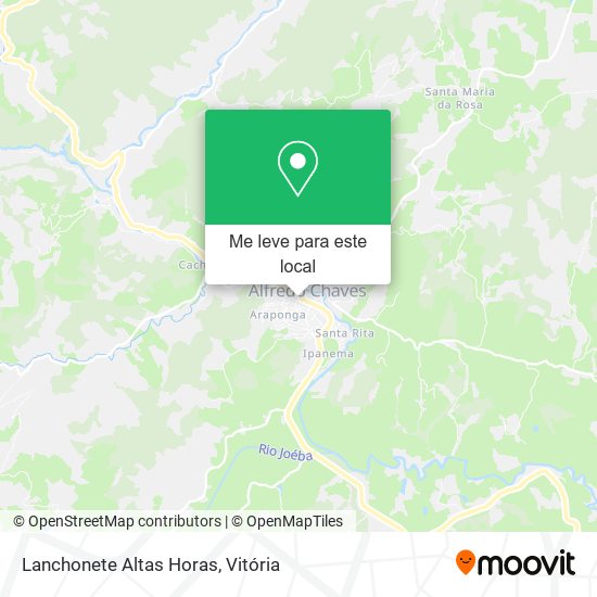 Lanchonete Altas Horas mapa