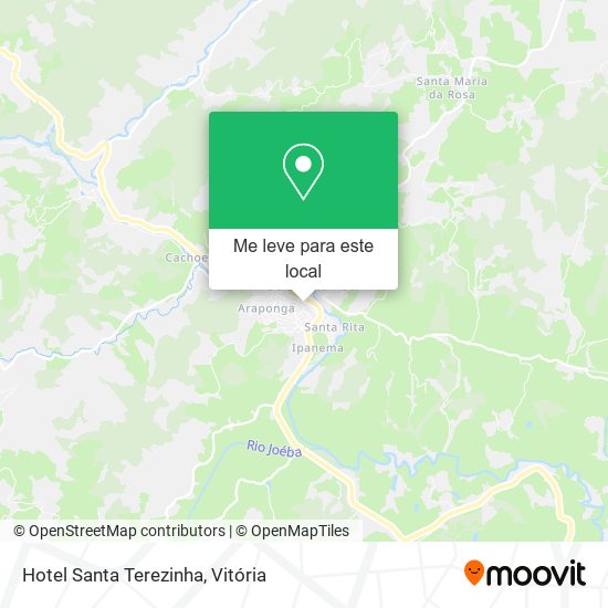 Hotel Santa Terezinha mapa