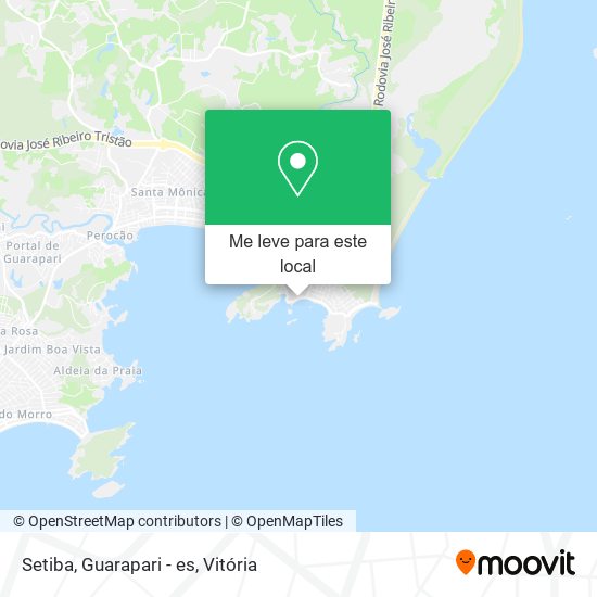 Setiba, Guarapari - es mapa