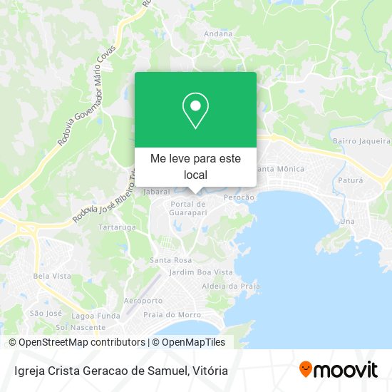 Igreja Crista Geracao de Samuel mapa