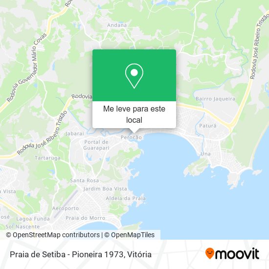 Praia de Setiba - Pioneira 1973 mapa