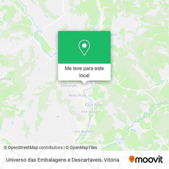 Universo das Embalagens e Descartaveis mapa