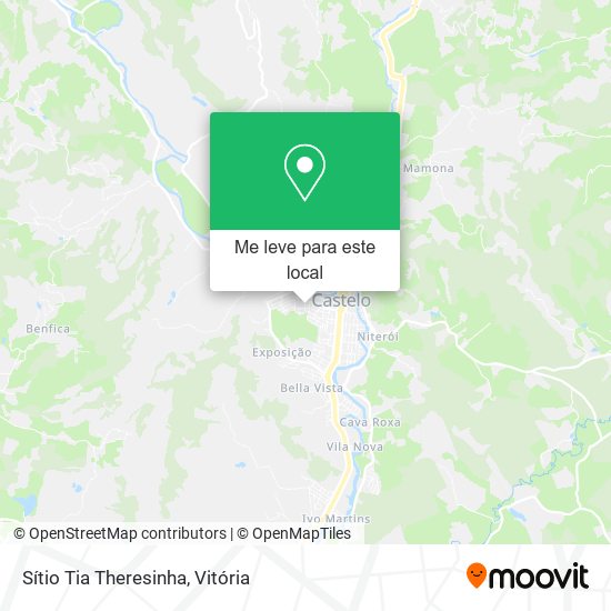 Sítio Tia Theresinha mapa