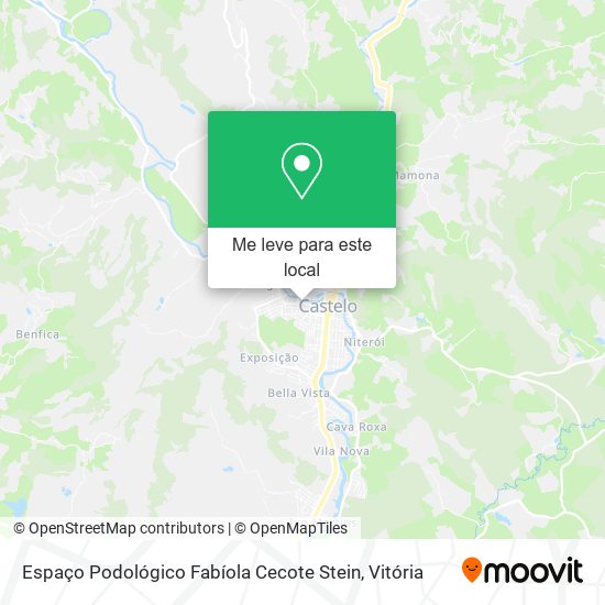 Espaço Podológico Fabíola Cecote Stein mapa