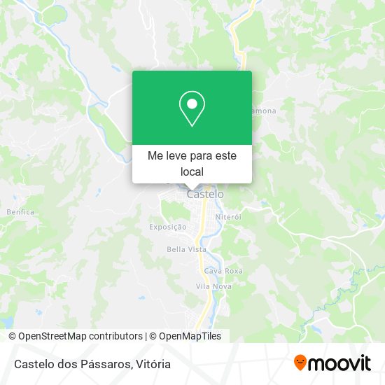 Castelo dos Pássaros mapa