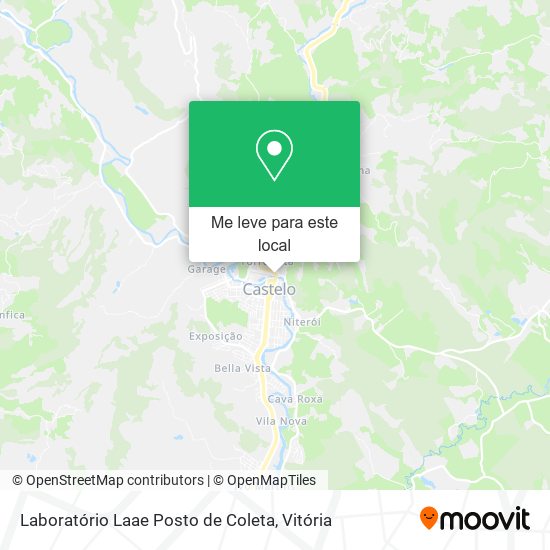 Laboratório Laae Posto de Coleta mapa