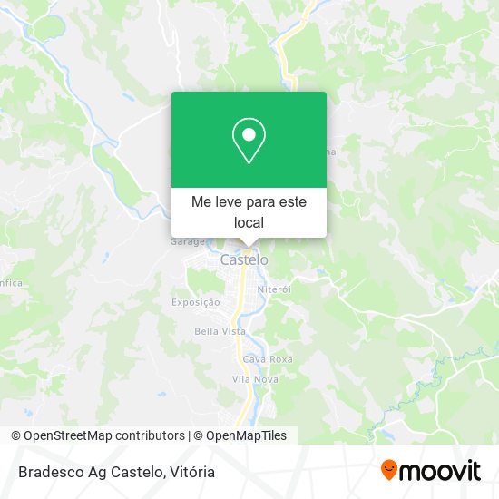 Bradesco Ag Castelo mapa