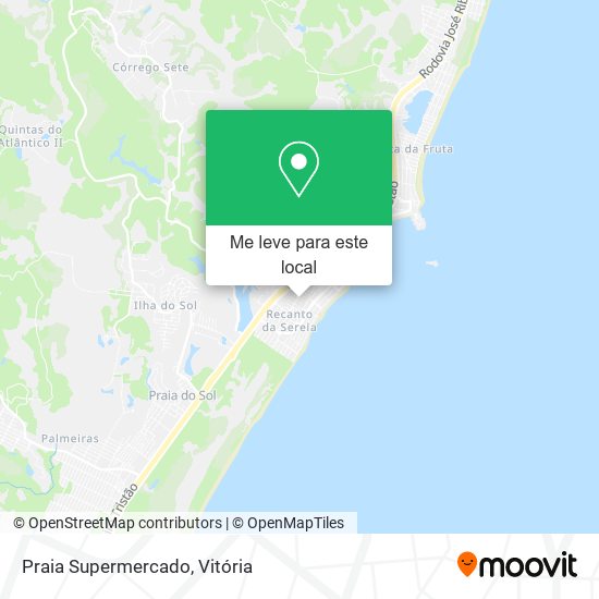 Praia Supermercado mapa