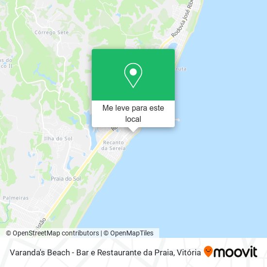 Varanda's Beach - Bar e Restaurante da Praia mapa