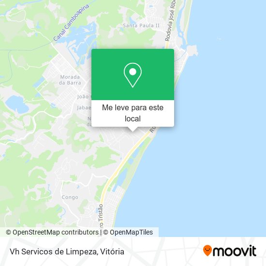 Vh Servicos de Limpeza mapa
