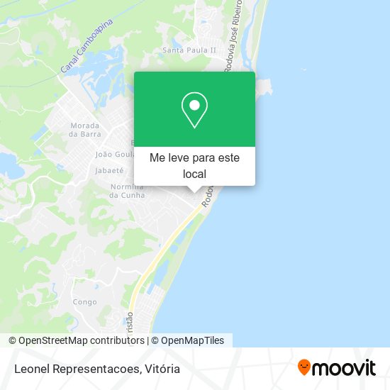 Leonel Representacoes mapa