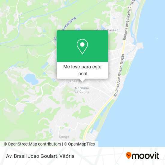 Av. Brasil Joao Goulart mapa