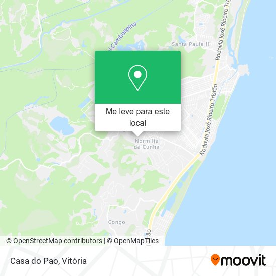 Casa do Pao mapa