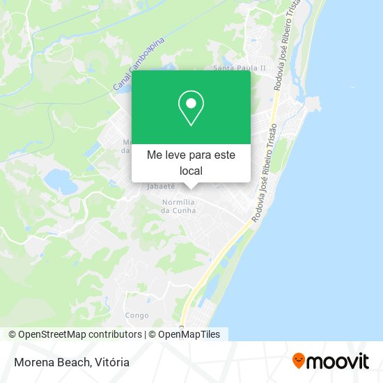 Morena Beach mapa