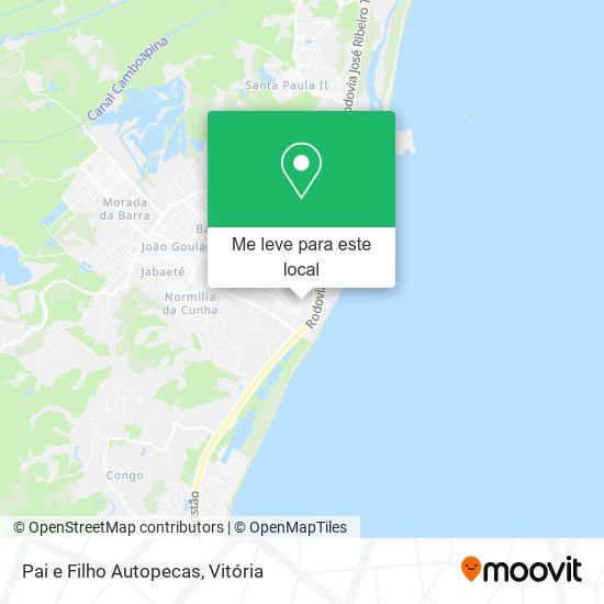 Pai e Filho Autopecas mapa