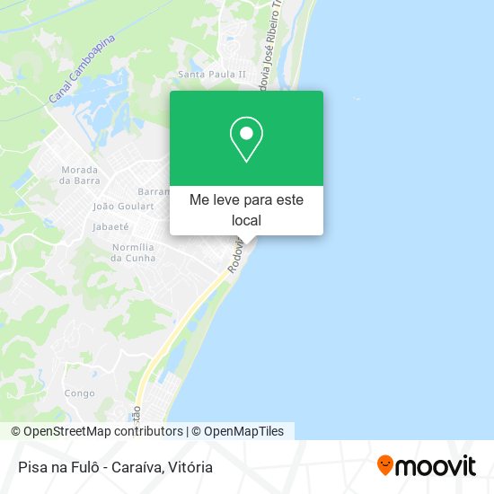 Pisa na Fulô - Caraíva mapa