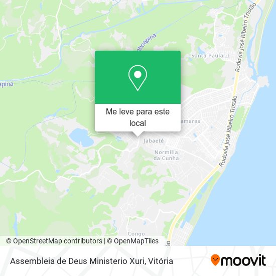 Assembleia de Deus Ministerio Xuri mapa