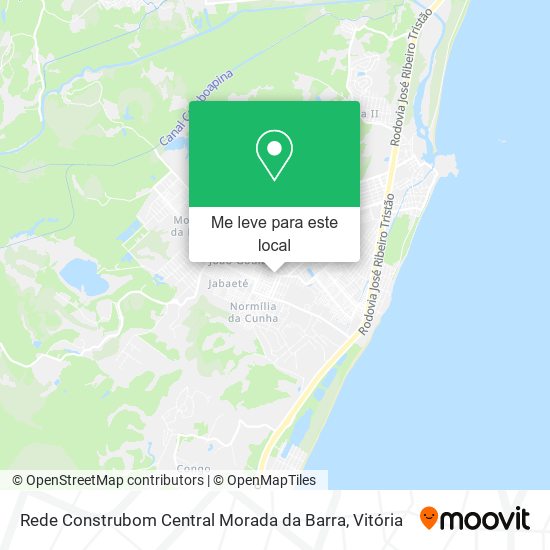 Rede Construbom Central Morada da Barra mapa
