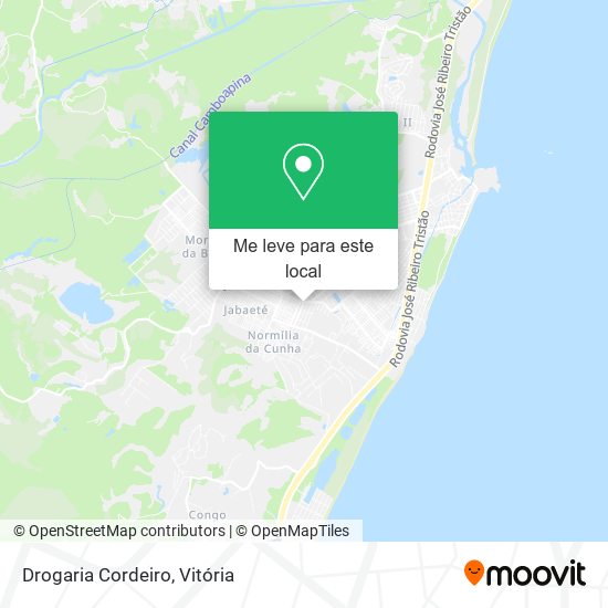 Drogaria Cordeiro mapa