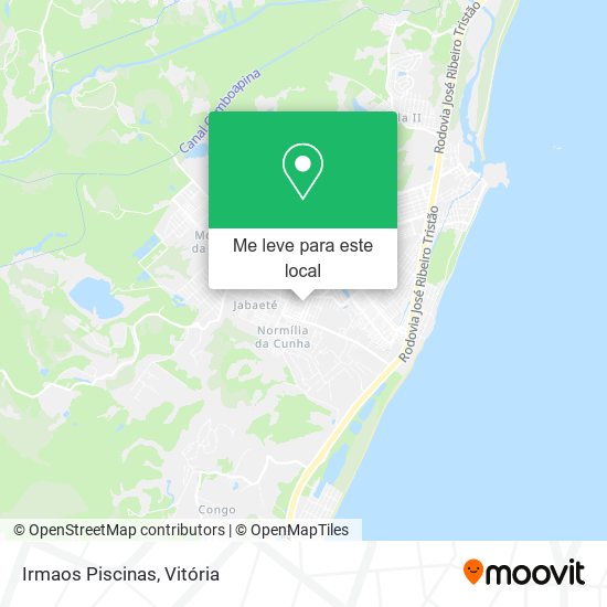 Irmaos Piscinas mapa