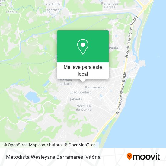 Metodista Wesleyana Barramares mapa