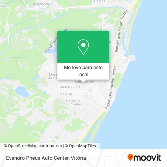 Evandro Pneus Auto Center mapa