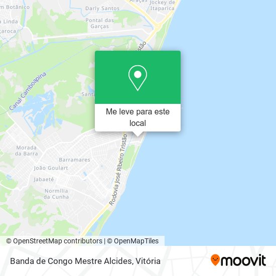Banda de Congo Mestre Alcides mapa